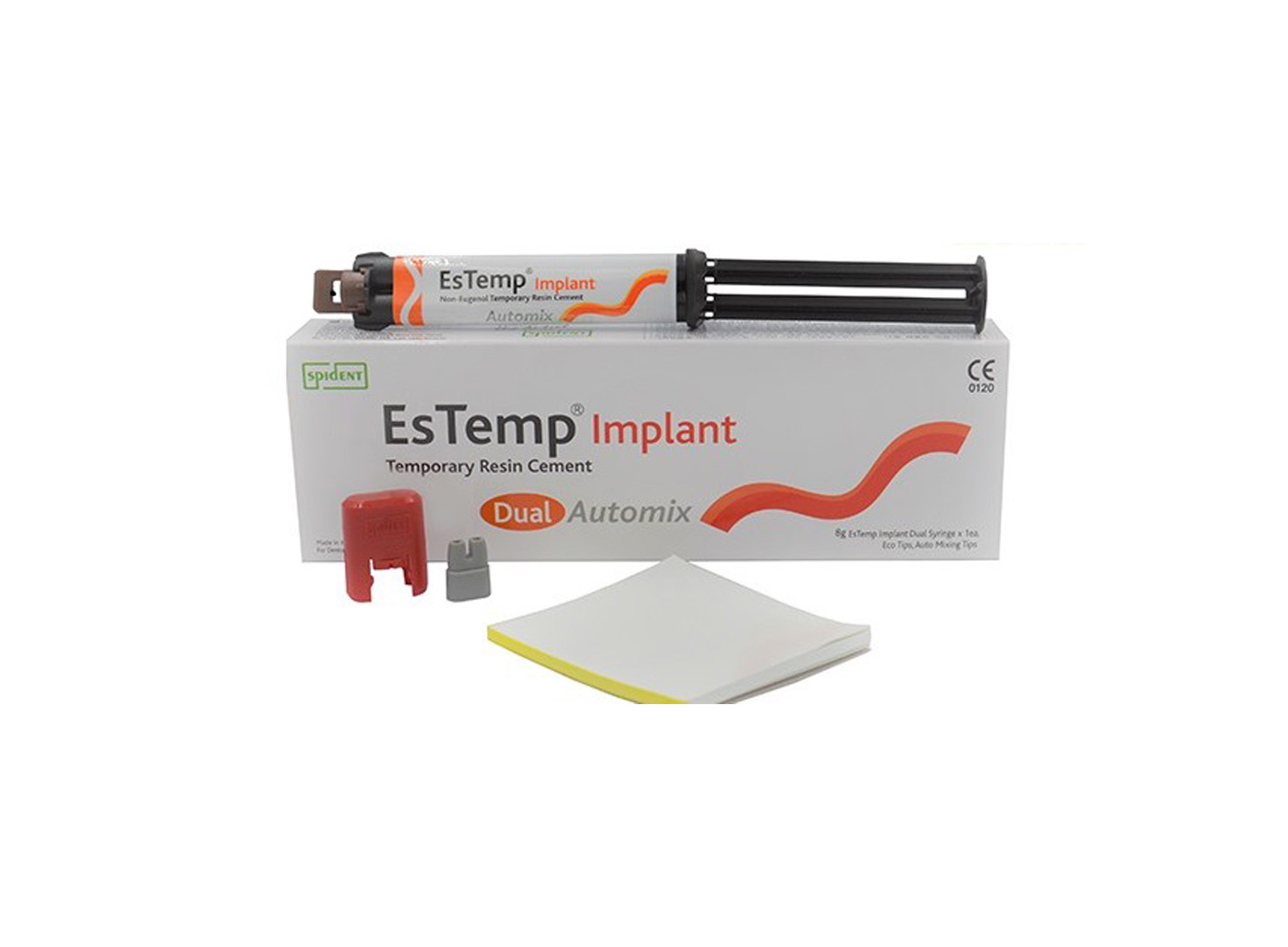 سمان موقت ایمپلنت EsTemp Implant سرنگ 8 گرمی برند Spident