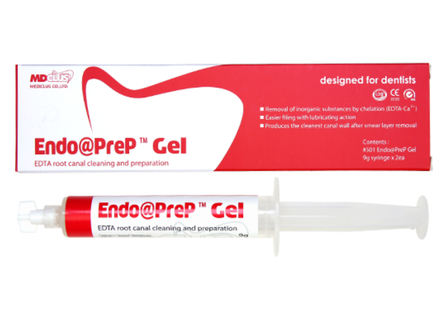 ژل آرسی پرپ 18 درصد Endo PreP سرنگ 9 گرمی برند MDCLUS