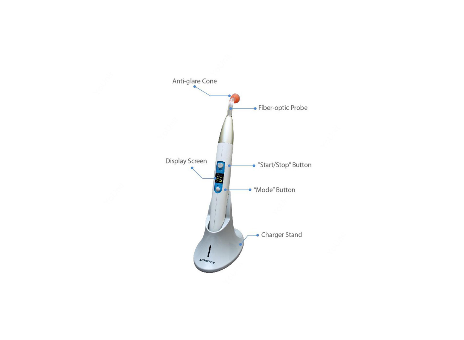 دستگاه لایت کیور دندانپزشکی مدل Blue LEX LD 109 برند MONITEX