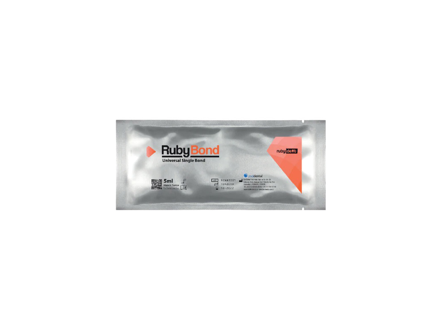 باندینگ نسل پنجم یونیورسال مدل RubyBond بطری 5 میلی لیتری برند InciDental