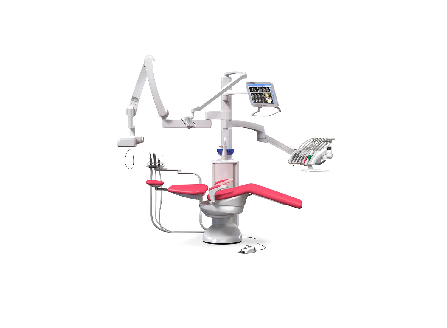 یونیت دندانپزشکی شلنگ از بالا مدل Sovereign Classic برند Planmeca