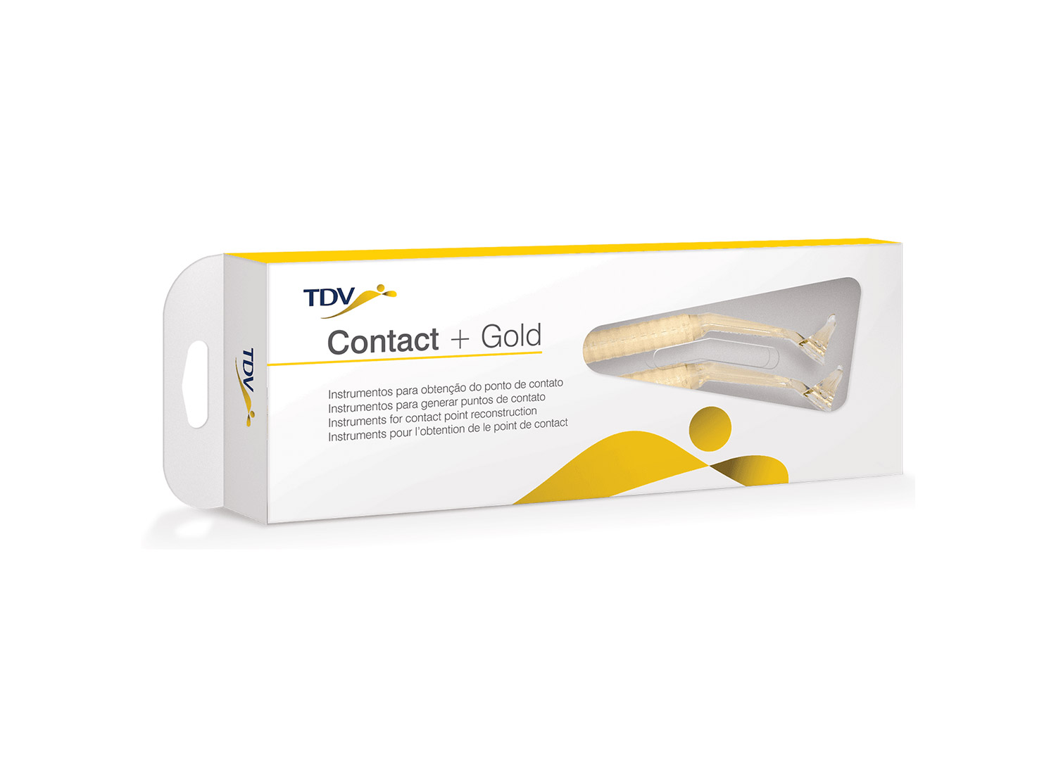 قلم کامپوزیت نوری Contact + Gold بسته 2 عددی برند TDV