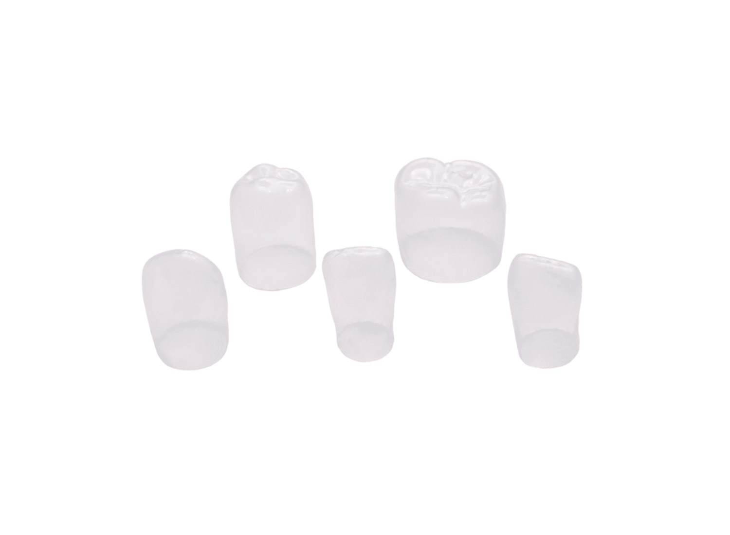 روکش آناتومیک شفاف سلولوئیدی دندان Coroas بسته 64 عددی برند TDV