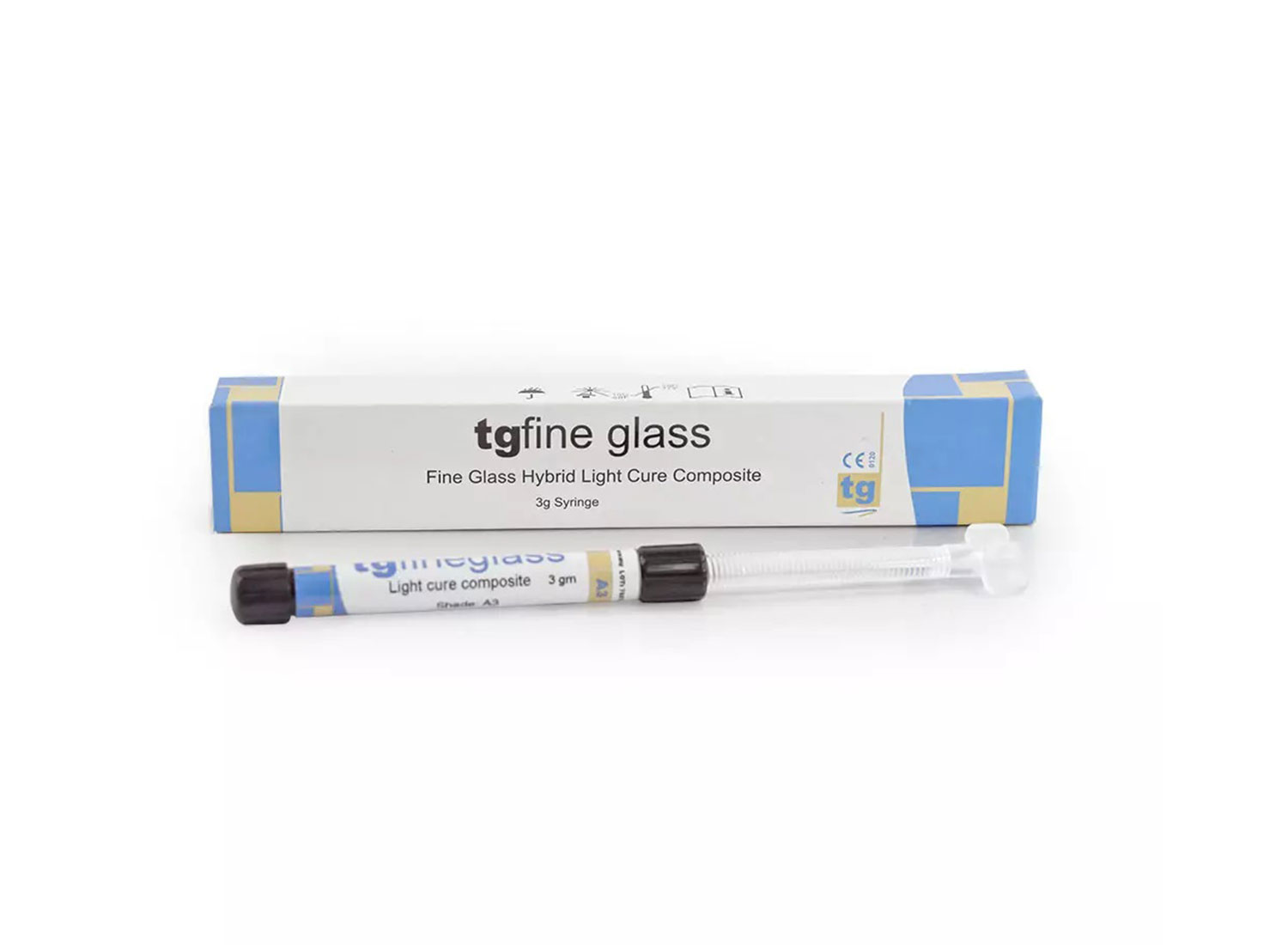 کامپوزیت میکروهیبرید لایت کیور tgfine glass سرنگ 3 گرمی برند TG