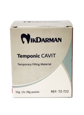 |خمیر پانسمان موقت Temponic CAVIT قوطی 56 گرمی برند نیک درمان