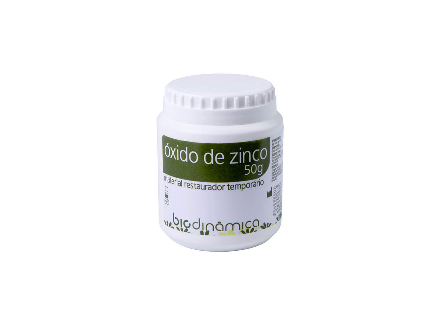 پودر زینک اکساید با PH خنثی ZINCOXIDE بطری 50 گرم برند Biodinamica